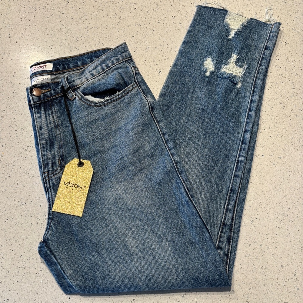 Vibrant Medium Wash Jeans Size 9 (W 28)